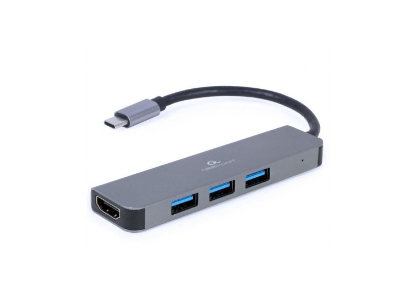 USB извод GEMBIRD A-CM-COMBO2-01 Сив