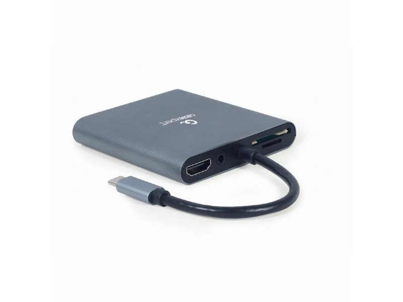 USB извод GEMBIRD A-CM-COMBO6-01 Сив