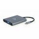 USB извод GEMBIRD A-CM-COMBO6-01 Сив