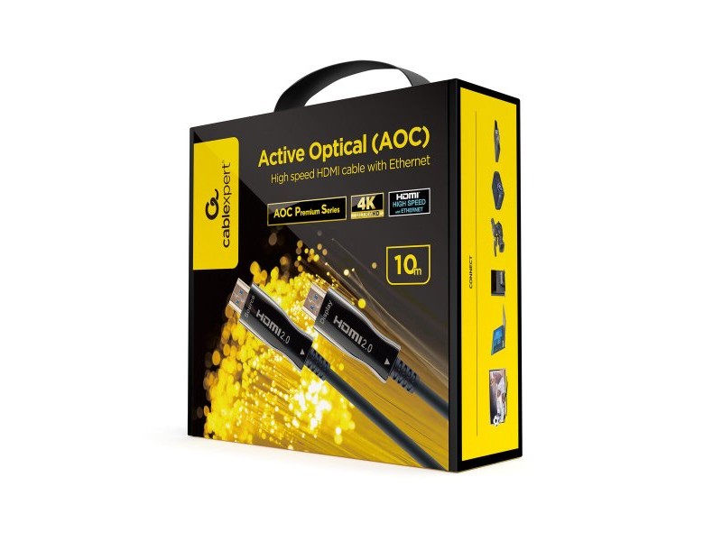 Кабел HDMI GEMBIRD CCBP-HDMI-AOC-10M-02 10 m Черен