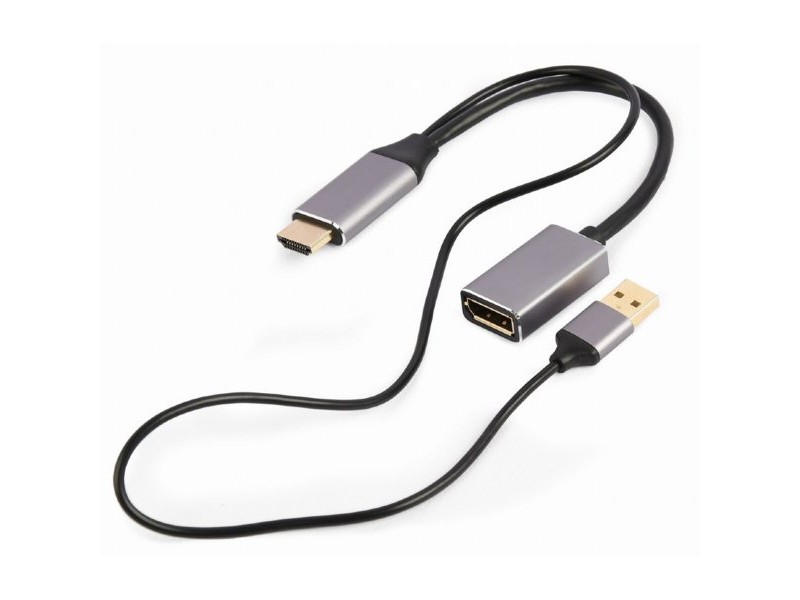 Адаптер за DisplayPort към HDMI GEMBIRD A-HDMIM-DPF-02 Черен 4K Ultra HD