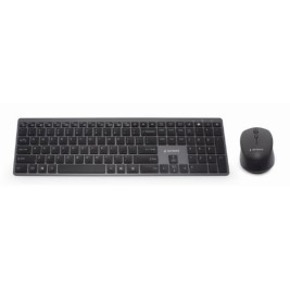 Клавиатура GEMBIRD KBS-ECLIPSE-M500-ES Черен Испанска Qwerty
