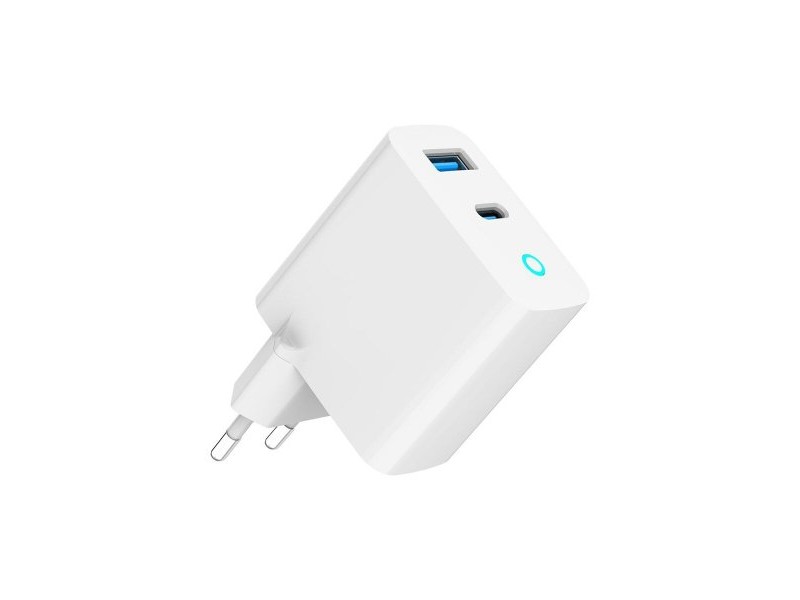 Зарядно за стена GEMBIRD TA-UC-PDQC45L-W-01 Бял 45 W