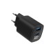 Зарядно за стена GEMBIRD TA-UC-PDQC30LCD-BK-01 Черен 30 W Зарядно за стена GEMBIRD TA-UC-PDQC30LCD-BK-01 Черен 30 W