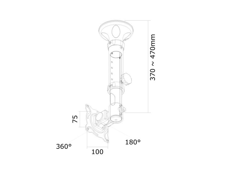 Поставка за телевизор Neomounts FPMA-C025SILVER 10