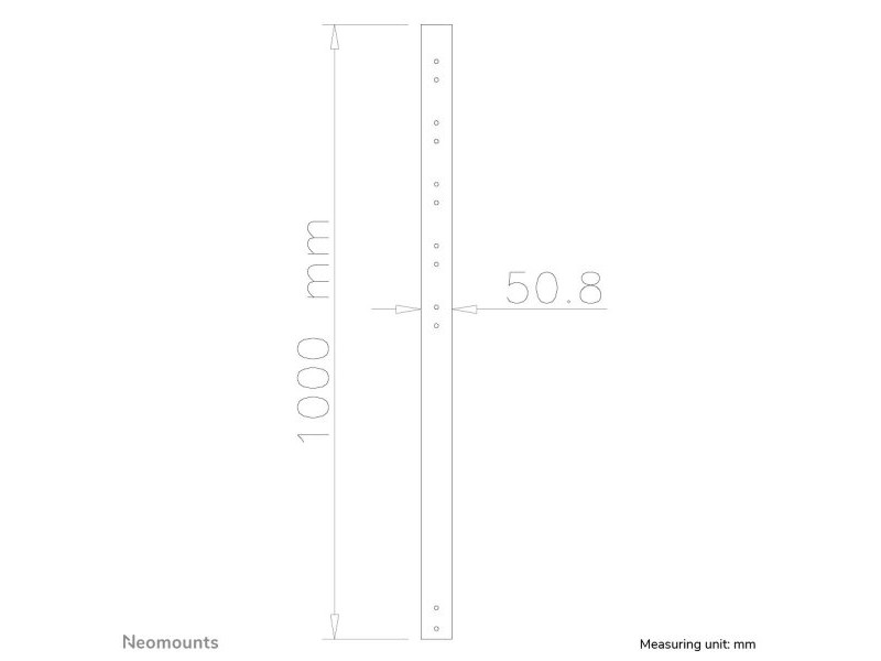 Поставка за телевизор Neomounts FPMA-CP100BLACK 50 kg