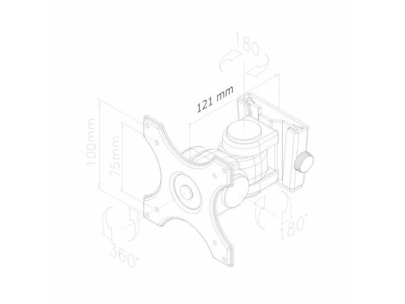 Поставка за телевизор Neomounts FPMA-W250BLACK