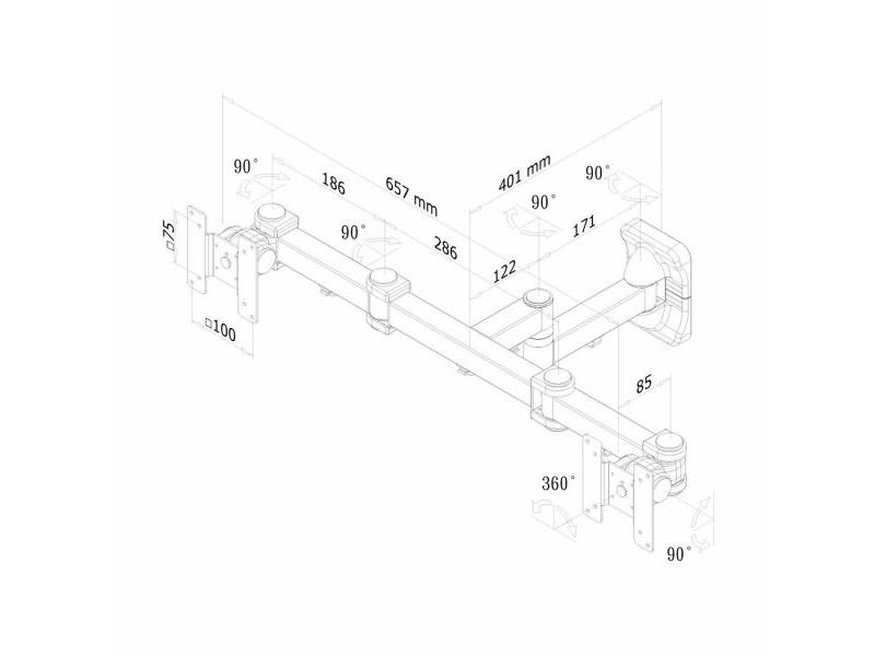 Поставка за телевизор Neomounts FPMA-W960D 27