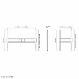 Поставка за телевизор Neomounts LFD-W1500            60-100