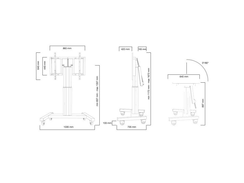 Поставка за телевизор Neomounts PLASMA-M2500TBLACK 42