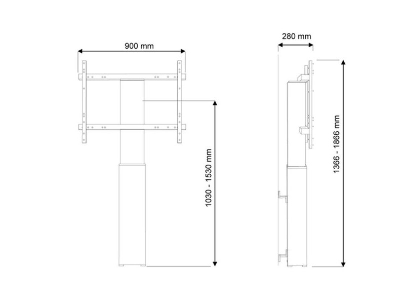 Поставка за телевизор Neomounts PLASMA-W2250BLACK 42