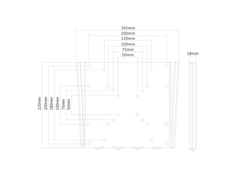 Фиксирана поставка за телевизор Neomounts FPMA-W110BLACK 10