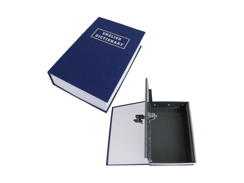 Сейф във формата на Книга Bensontools 24 x 15,5 x 5,5 cm Черен Стомана