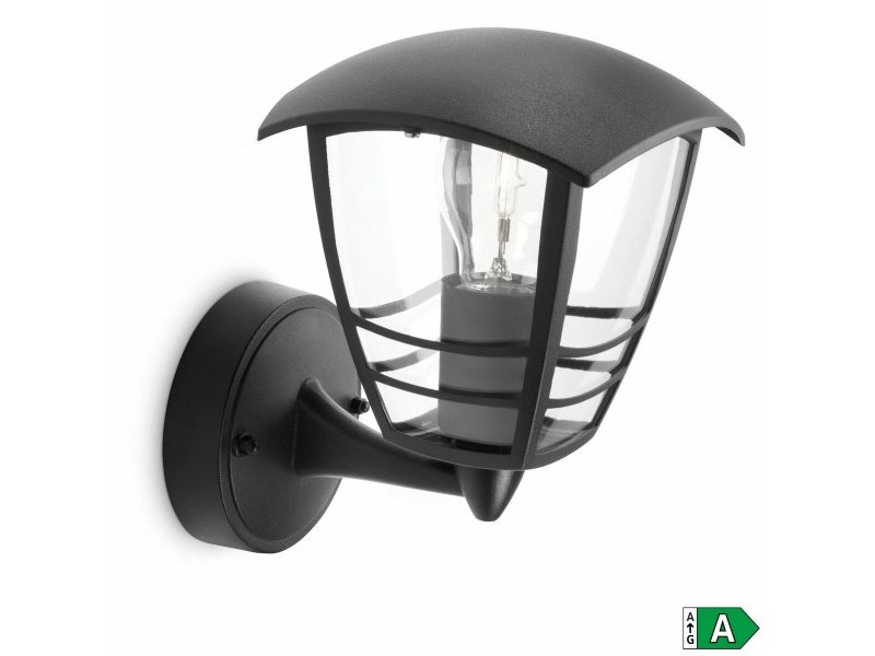 Аплик за стена Philips My Garden Creek Черен Алуминий A 60 W E27