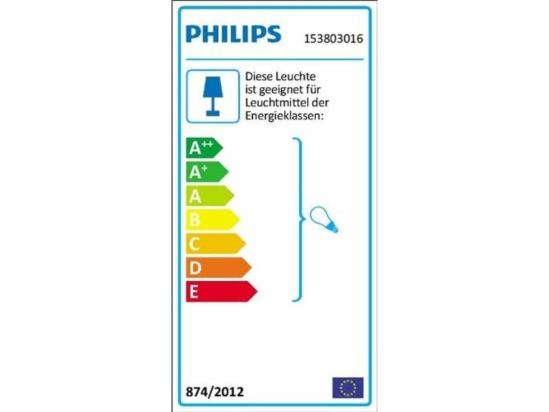 Аплик за стена Philips My Garden Creek Черен Алуминий A 60 W E27