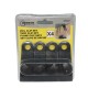 Awning and tarpaulin clamps set Bensontools Клипс Черен 4 броя Ø 0,27 x 8 x 3 cm