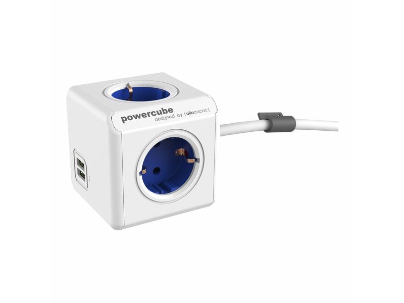 Куб с Много Изходи Allocacoc Powercube Extended 1402 USB 250 V 16 A 1,5 m