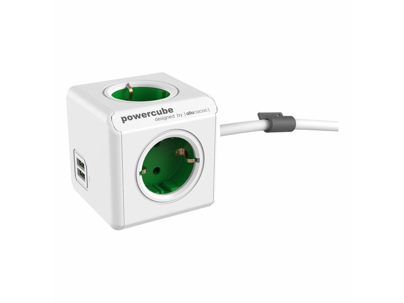 Куб с Много Изходи Allocacoc Powercube Extended 1402 USB 250 V 16 A 1,5 m