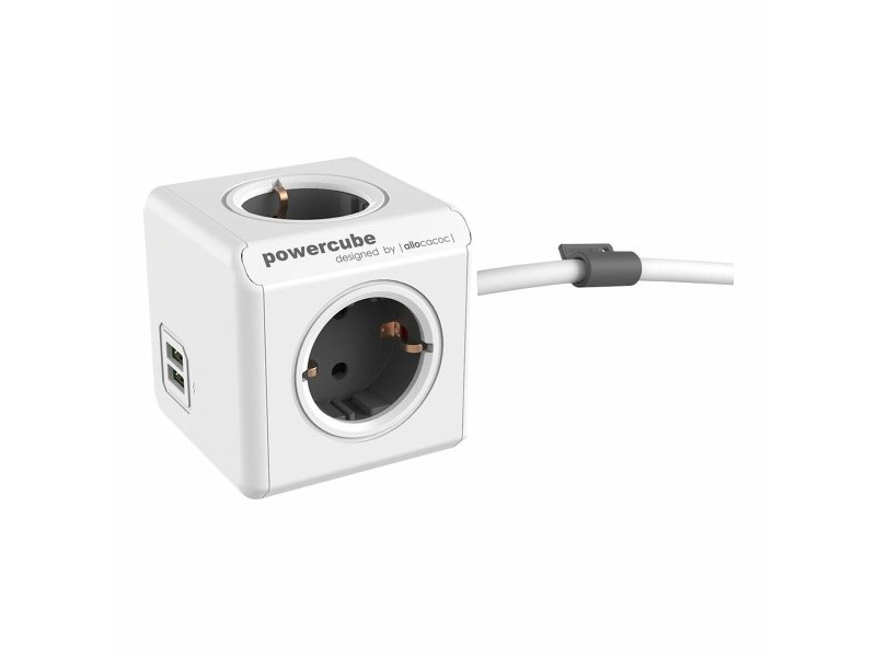 Куб с Много Изходи Allocacoc Powercube Extended 1402 USB 250 V 16 A 1,5 m