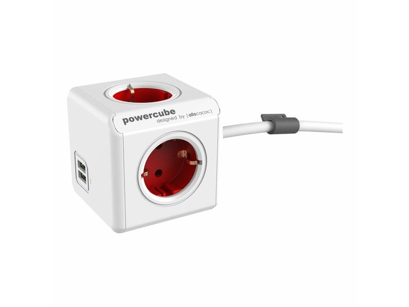 Куб с Много Изходи Allocacoc Powercube Extended 1402 USB 250 V 16 A 1,5 m