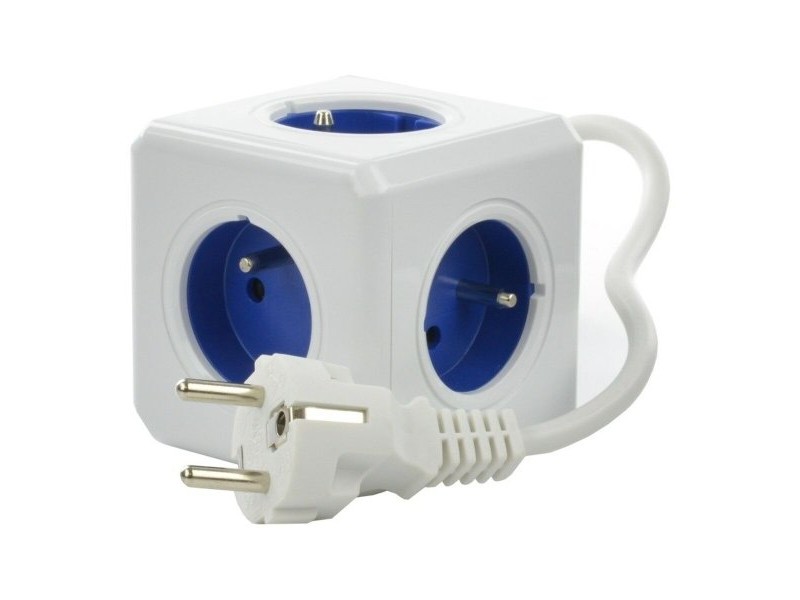Куб с Много Изходи Allocacoc 2300BL/FREXPC Син Бял 1,5 m