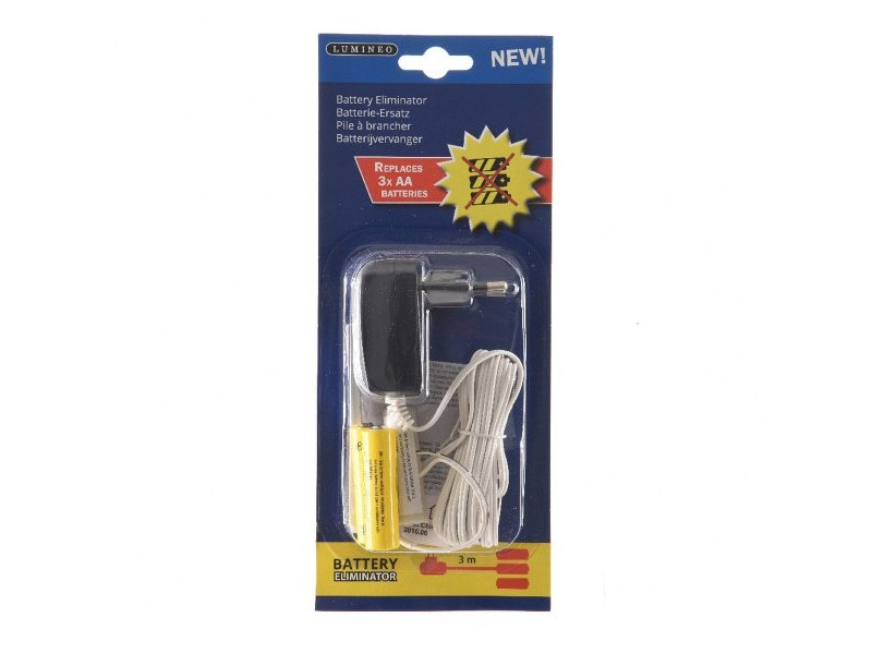Елиминатор на батериите Lumineo 220-240 V AA Вътрешни части 4,5 V 3 x AA (3 броя)