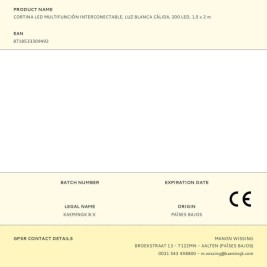 LED Светлинна Завеса Lumineo Топло Бяло
