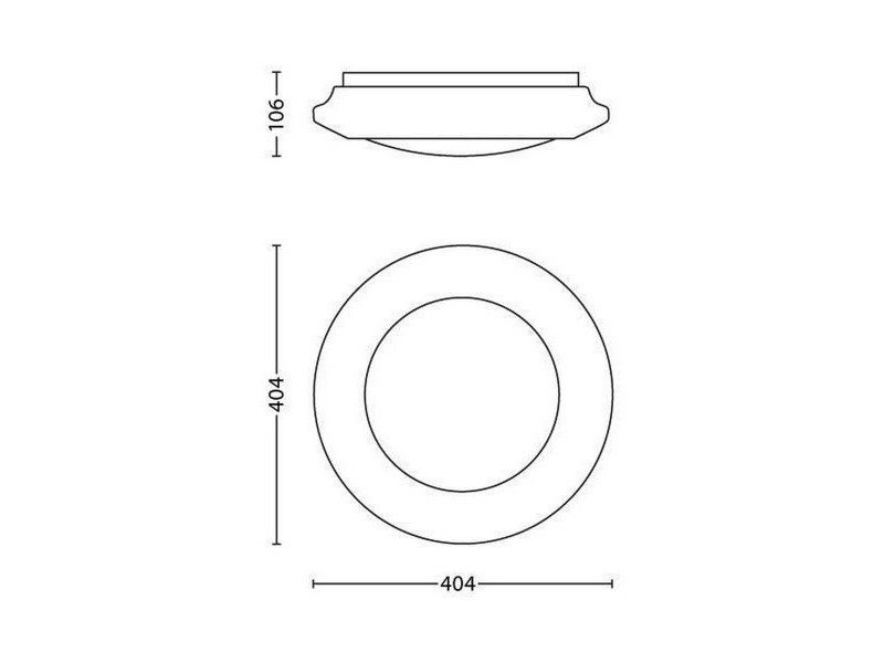 Полилей LED Philips Cinnabar Бял Пластмаса (40,4 x 10,6 cm) 20 W