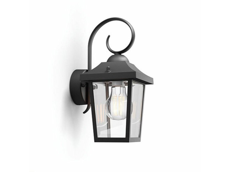 Аплик за стена Philips 17236/30/PN Черен Алуминий 60 W E27 Latern (1 броя)
