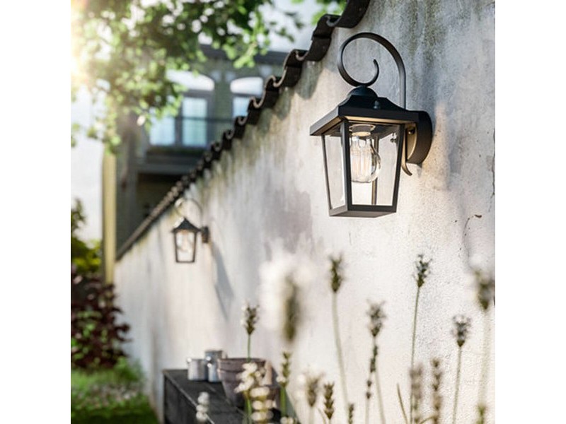 Аплик за стена Philips 17236/30/PN Черен Алуминий 60 W E27 Latern (1 броя)