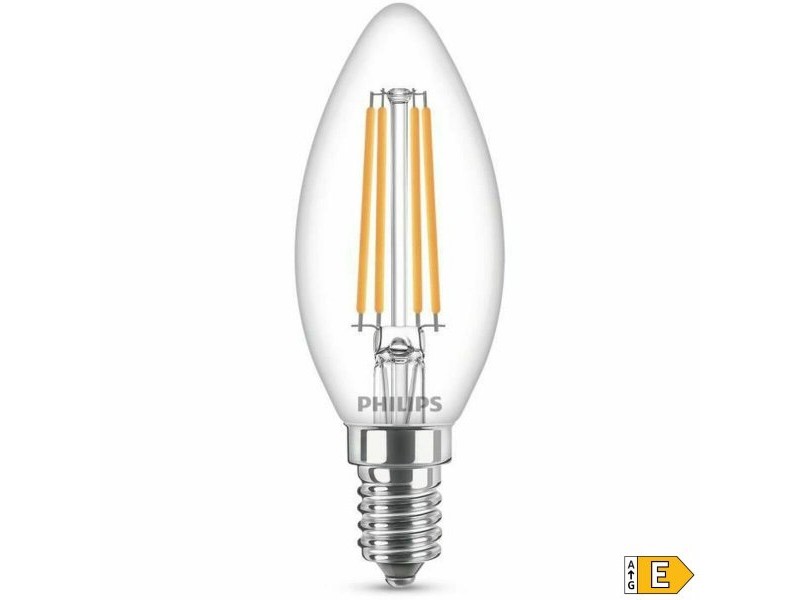 LED крушка за лампа тип свещ Philips Equivalent  E14 60 W Бял E (2700 K)