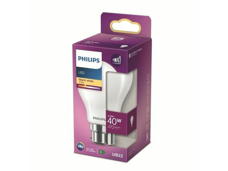 LED крушка Philips 8718699762476 Бял F 40 W B22 (2700 K) LED крушка Philips 8718699762476 Бял F 40 W B22 (2700 K)
