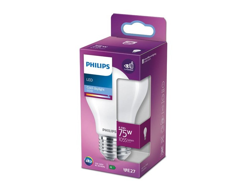 LED крушка Philips E 8,5 W E27 1055 lm Ø 6 x 10,4 cm (6500 K)