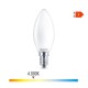 LED крушка Philips Свещ Бял F 40 W 4,3 W E14 470 lm 3,5 x 9,7 cm (4000 K) LED крушка Philips Свещ Бял F 40 W 4,3 W E14 470 lm 3,5 x 9,7 cm (4000 K)