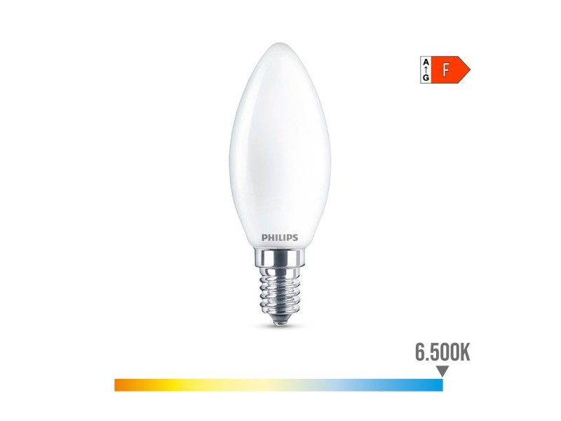 LED крушка Philips Свещ Бял F 40 W 4,3 W E14 470 lm 3,5 x 9,7 cm (6500 K)