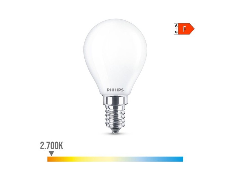 LED крушка Philips F 40 W 4,3 W E14 470 lm 4,5 x 8,2 cm (2700 K)