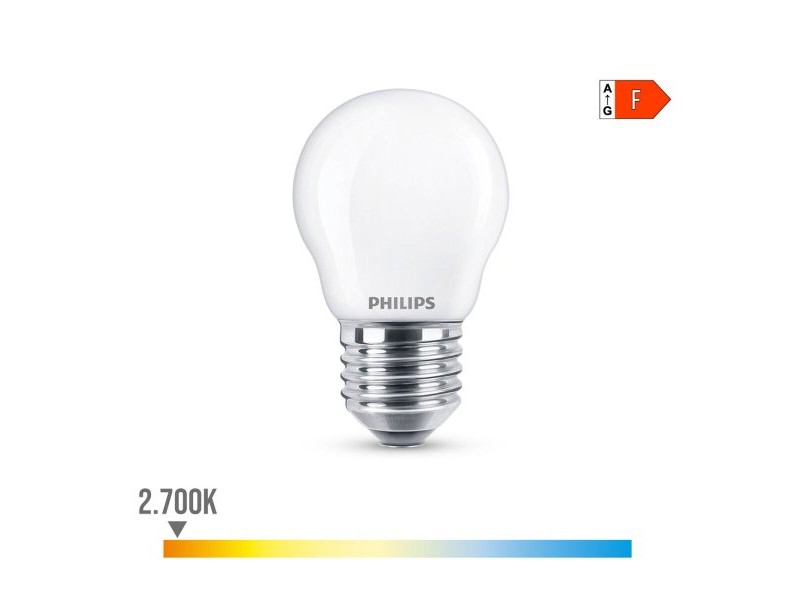 LED крушка Philips F 40 W 4,3 W E27 470 lm 4,5 x 8,2 cm (2700 K)