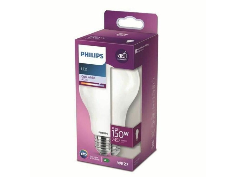 LED крушка Philips D 150 W 17,5 W E27 2452 lm 7,5 x 12,1 cm (4000 K)