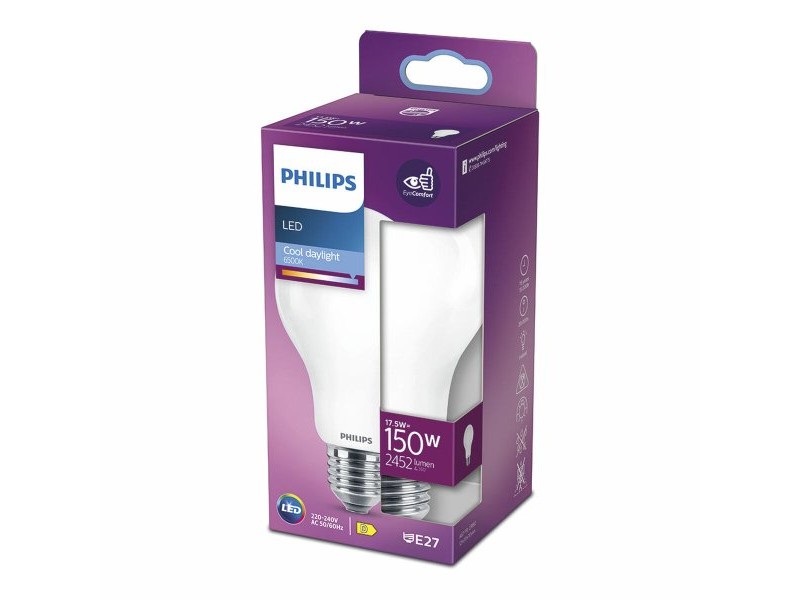LED крушка Philips D 150 W 17,5 W E27 2452 lm 7,5 x 12,1 cm (6500 K) LED крушка Philips D 150 W 17,5 W E27 2452 lm 7,5 x 12,1 cm (6500 K)