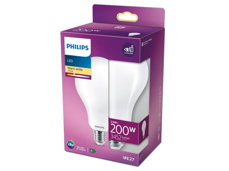 LED крушка Philips Standard D 23 W E27 3452 Lm Ø 9,5 x 16,5 cm (2700 K)