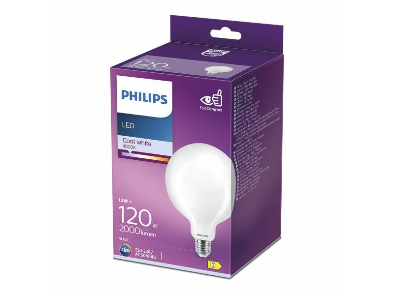 LED крушка Philips D 120 W 13 W E27 2000 Lm 12,4 x 17,7 cm (4000 K)