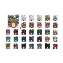 Коледни топки Decoris Пластмаса 33 Части