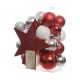 Коледни топки Decoris Rojo/Blanco 33 Части