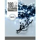 Гирлянда от LED Светлини Бял 16,5 m