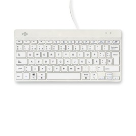 Клавиатура R-Go RGOCOESWDWH Бял Испанска Qwerty