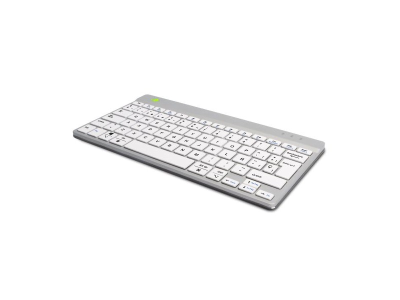 Клавиатура R-Go RGOCOESWLWH Бял Испанска Qwerty