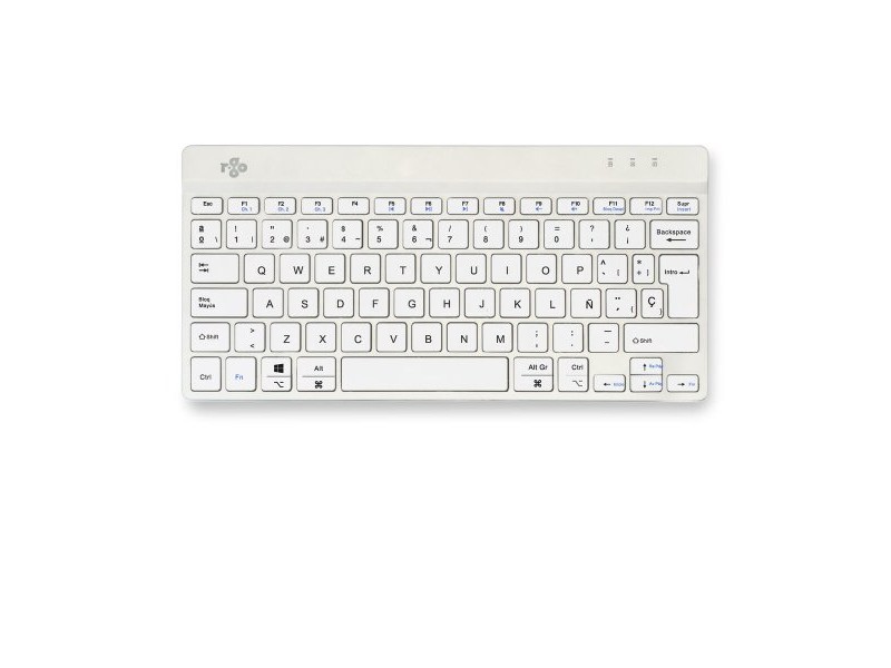 Клавиатура R-Go RGOCOESWLWH Бял Испанска Qwerty