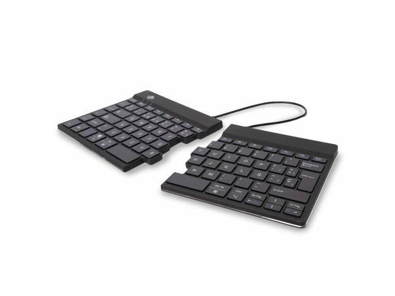 Клавиатура с мишка R-Go RGOSBESWLBL Черен испански QWERTY