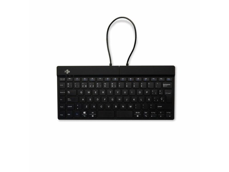 Клавиатура с мишка R-Go RGOSBESWLBL Черен испански QWERTY