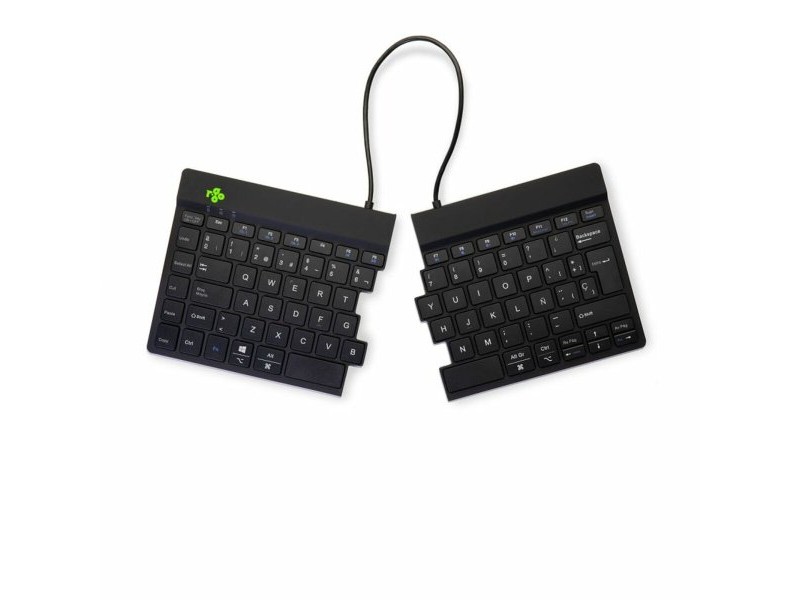 Клавиатура с мишка R-Go RGOSBESWLBL Черен испански QWERTY
